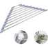 2 Pack Stainless Steel Foldable Triangular Drainer Rack For Kitchen Sink Non-Slip Grey