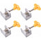 Sliding Window Lock 4 Pieces Sliding Door Lock Adjustable Window Lock Adjustable Sliding Door Locks Aluminum Alloy