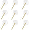 150 pcs Large Size 9.5Mm Gold Push Pins ROund Head Gold Steel Thumb Tacks With Clear Plastic ROund Head Thumb Tacks For