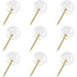 150 pcs Large Size 9.5Mm Gold Push Pins ROund Head Gold Steel Thumb Tacks With Clear Plastic ROund Head Thumb Tacks For