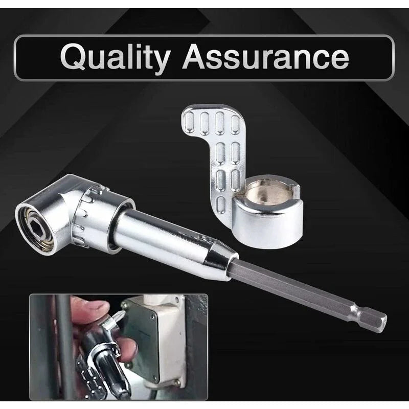 105 Degree Right Angle Drill Bit Extension Socket For Narrow Corner With Strong Magnet, Hex Head Screwdriver