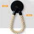 Toilet Paper Holder, Hemp ROpe Towel Holder For Bathroom And Kitchen Bathroom Paper Holder Toilet ROll Holder (Black)