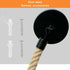 Toilet Paper Holder, Hemp ROpe Towel Holder For Bathroom And Kitchen Bathroom Paper Holder Toilet ROll Holder (Black)