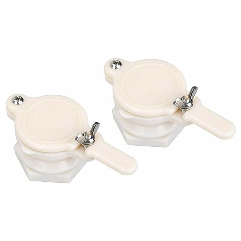 pcs Honey Gate Valve Abs Plastic 2.36″ Extractor Tap Honey Extractor Equipment Honey Tap For Beekeeper (White Honey