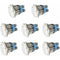 Momentary Metal Push Button Switch 12V 8 pcs 16Mm For Marine Waterproof Car Rv Truck Boat