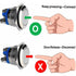 Momentary Metal Push Button Switch 12V 8 pcs 16Mm For Marine Waterproof Car Rv Truck Boat