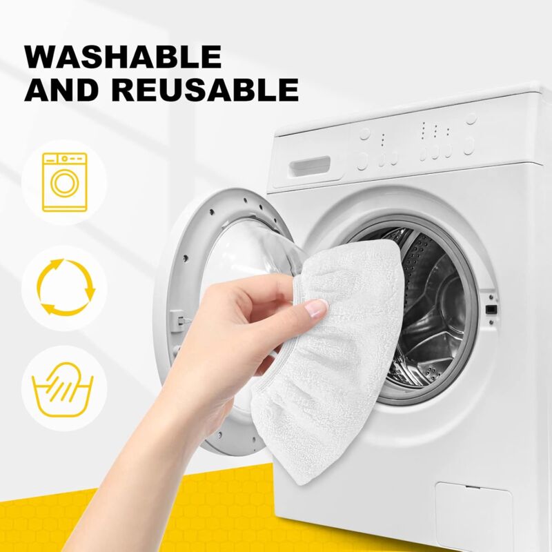 8 pcs Microfiber Cloths For Kärcher, Hand Nozzle Cloths Accessory For Steam Cleaners Sc 1, 2, 3, 4, 5