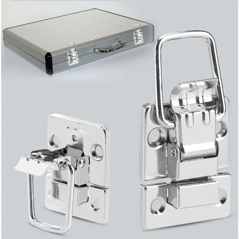 10 pcs Drawer Hardware Clasp Lock For Metal Jewelry Box Suitcase Lock Chests Latch