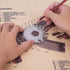 Stainless Steel 2-Sided ROund Wire Thickness Gauge For Measuring Non-Ferrous Wire And Metal, Tester Ruler Gauge