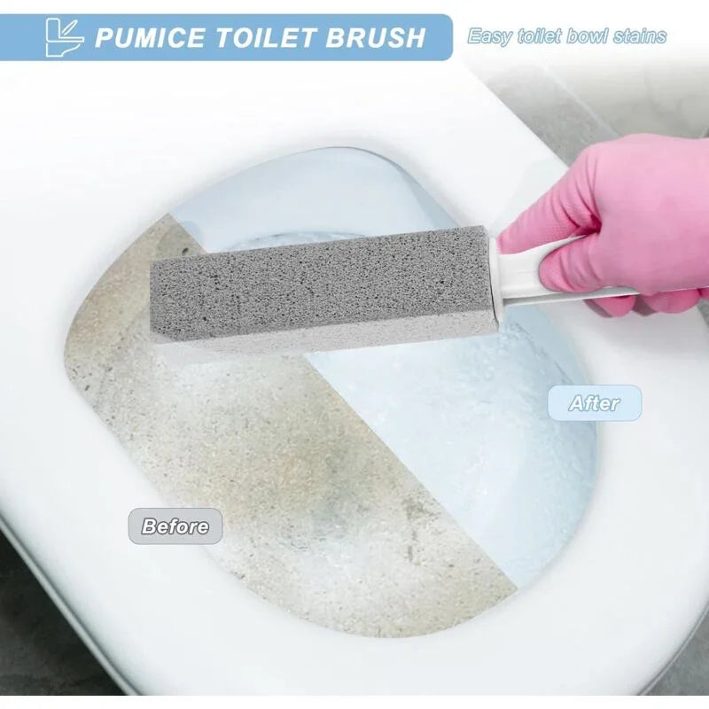4 Pieces Cleaning Stone With Handle Cleaner, Pumice Stone Cleaning Brush, For Toilet, Kitchen, Bathroom, Pool And Home