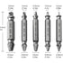 5 pcs Professional Screw Extractor Set, DAmaged Screw Extractor, High Speed Steel, For Defective Screws, Bolts And