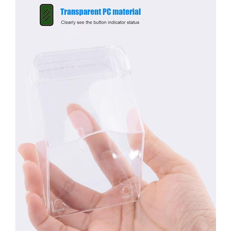 Transparent Protective Cover For Outdoor Doorbell, Waterproof, Wireless, Wall Mount - 11 X 6 X 5 Cm