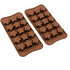 15 Cavity Star Shape Chocolate Mold, Non-Stick Food Grade Silicone Mold Set For Candy Jelly, Ice Cube
