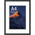3 pcs Set Photo Frames 21X29.7Cm, A4 Black Frame, Can Be Placed Or Hung On The Wall High Quality Wooden Photo Frame
