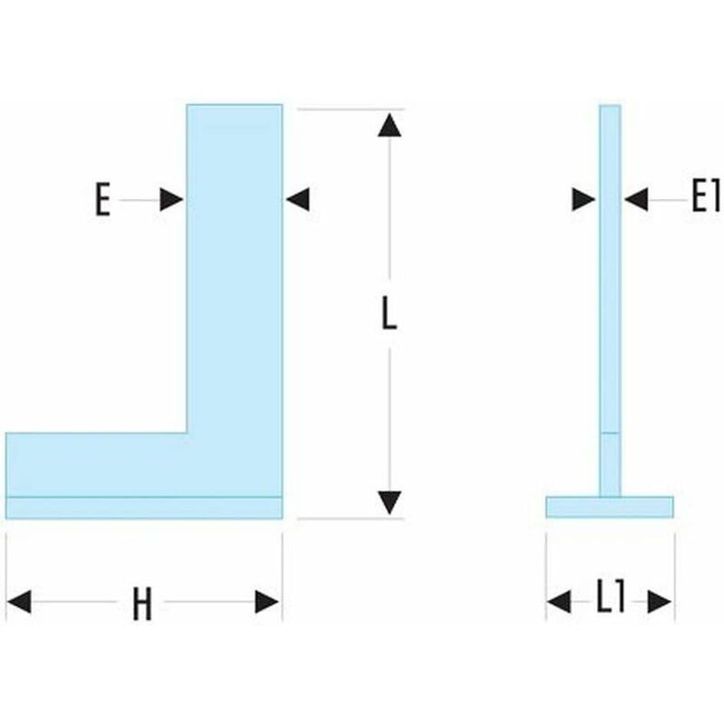 Single Hat Bracket 100 X 70 Mm Class Ii - Dela.1257.02 - Heel Bracket - Screwed-On Hat - Heel And Face Support - Ideal