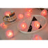 Battery Operated LED String Lights Pink Flowers Pattern Diameter 6Cm, Pe (Polyethylene)., Pink, 3M 20LED
