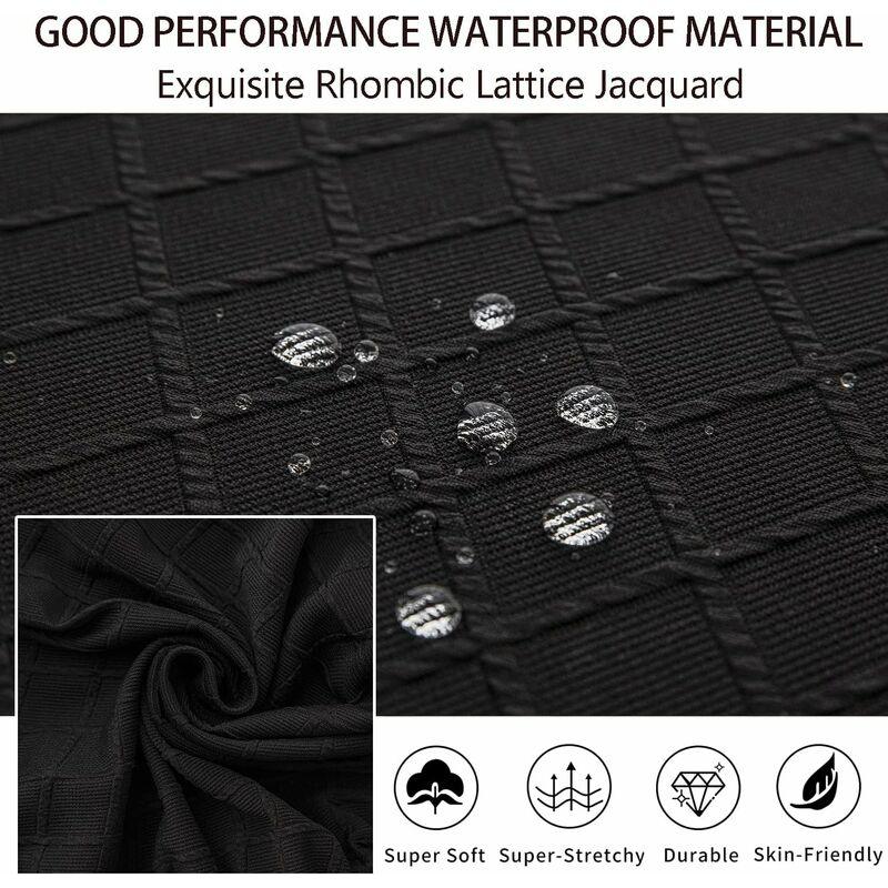 Diamond Lattice Waterproof Seat Covers For Dining ROom Chairs, Stretch Kitchen Chair Covers For Dining ROom, Seat