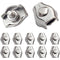 20 pcs Wire ROpe Clips Steel Cable Clamp M3 Wire ROpe Clips For 1.5Mm-3Mm Steel Cable Stainless Steel Cable Clamp For