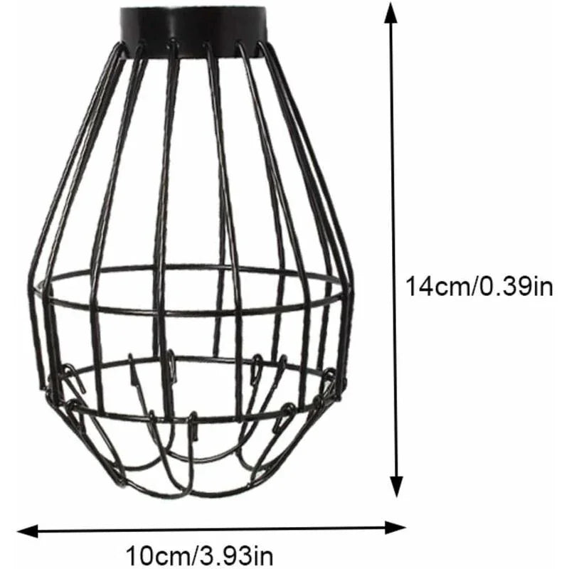 Reptile Heat Lamp Cover, Reptile Heat Lamp Shade - Wire Reptile Heater Guard, Anti-Scald Lamp Mesh Cover For Terrarium