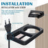 Hair Dryer & Hair Straightener Holders, Universal Wall Mount Organizer Accessories