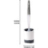 Silicone Toilet Brush With Soap Dispenser, Wall Mounted/Standing No Drilling Cleaning Brush With Holder For Bathroom