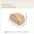 6 pcs Set Door Stops - Adhesive Wooden Door Stop For Floors And Parquet - Adhesive Door Stop - Door Stop (Natural Beech)