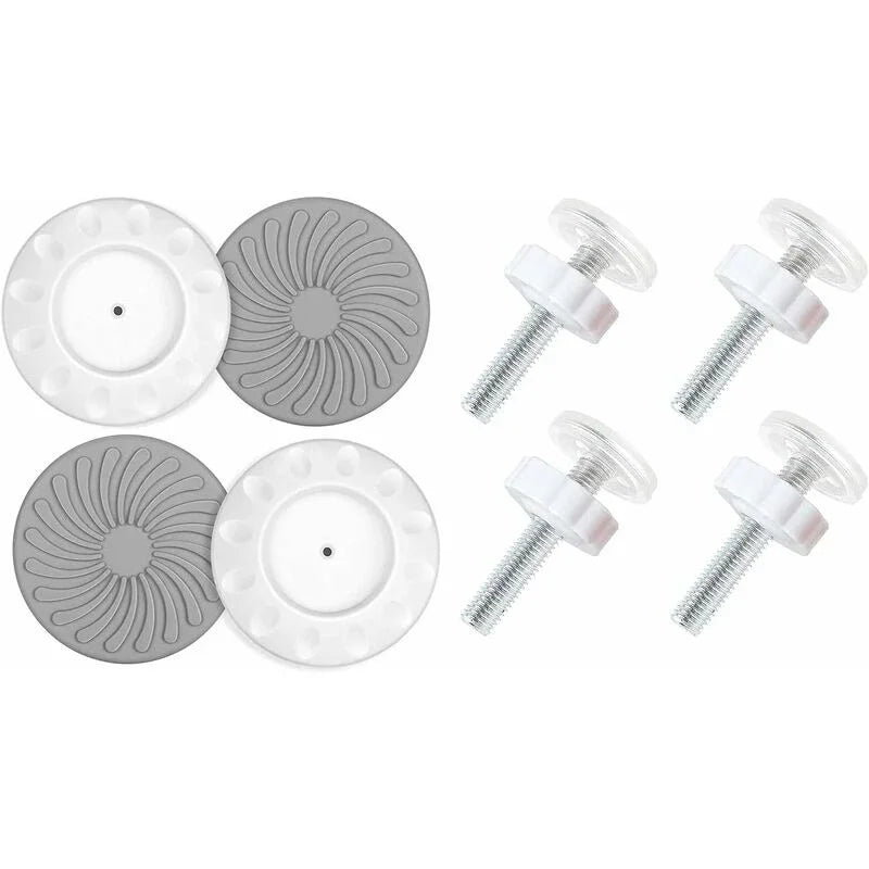 8 pcs Pressure Mounted Baby Proofing Wall Guards, Threaded Spindle ROds, Baby Safety Buffers For Stairs Doors, For