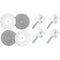 8 pcs Pressure Mounted Baby Proofing Wall Guards, Threaded Spindle ROds, Baby Safety Buffers For Stairs Doors, For