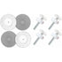 8 pcs Pressure Mounted Baby Proofing Wall Guards, Threaded Spindle ROds, Baby Safety Buffers For Stairs Doors, For
