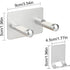 Universal Hair Dryer Holder Stainless Steel No Drilling Wall Mount Hair Dryer Holder Stick-On Holder Universal Holder