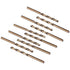 10 pcs M35 Hss Cobalt Drill Bit Set, Steel Twist Drill Bit, Drill Diameter 0.8Mm