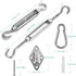 M6 Shade Sail Fixing Kit, Stainless Steel Sun Shade Sail Fixing Kit For Triangle And Square, Rectangle, Sun Shade Sail