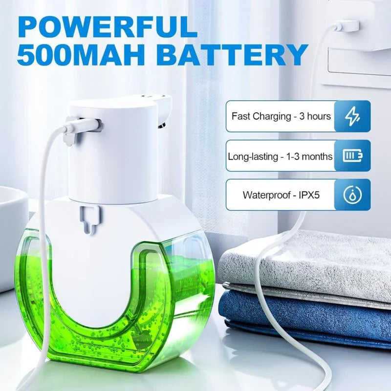 Automatic Soap Dispenser Touchless Liquid Soap 420Ml, Automatic Liquid Soap Dispenser For Kitchen, With 4 Adjustable