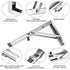 250Mm Folding Wall Shelf, 2 pcs Stainless Steel Folding Bracket, Garage Shelf Support Frame, Heavy Duty Bracket For