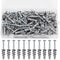 100 pcs Zinc Alloy Expansion Screw Set Combination 50 pcs Screws And 50 pcs Anchors - Metal Self-Drilling - For