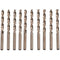 10 pcs M35 Hss Cobalt Gold Twist Drill Bits Metric High Speed Steel 6Mm X 93Mm For Drilling Stainless Steel And Metal