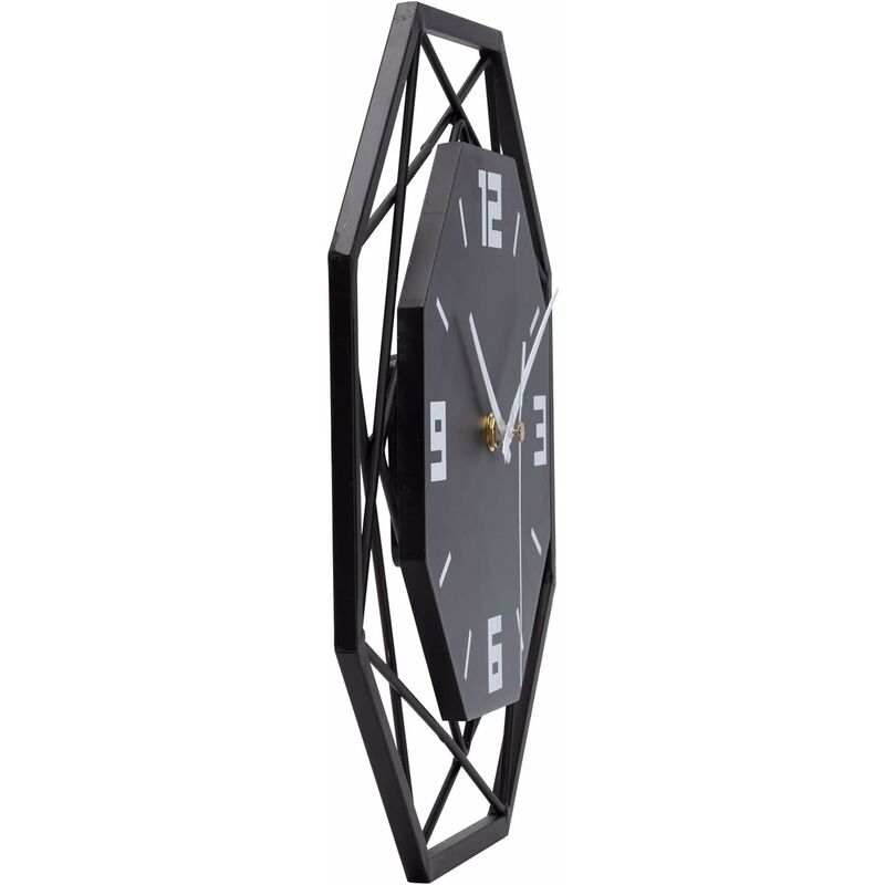 Wall Clock Wood Metal 30Cm Silent Non Ticking Wall Clock Living ROom Bedroom Kitchen Office Large Wall Clock Modern