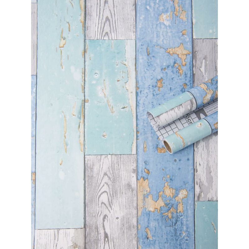 Self Adhesive Vinyl Wallpaper For Furniture Countertop Wood Grain Pattern Decorative Sticker,0.456M