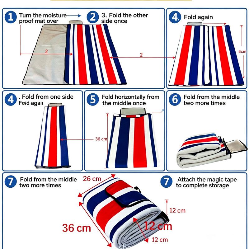 Picnic Mat 200 X 200 Cm, Waterproof Picnic Blanket For Beach And Garden, Large Picnic Tablecloth For Family (4-6 People)