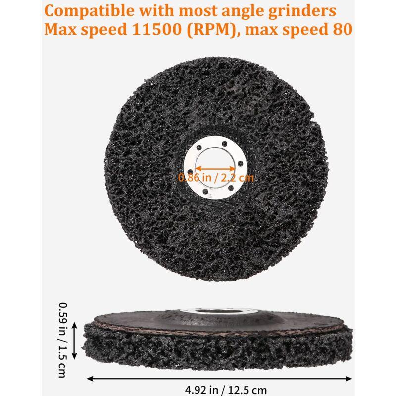 5 pcs Grinding Disc, 125 X 22 Mm, Abrasive Disc For Angle Grinder, Csd Abrasive Cleaning Disc Coarse Cleaning Discs For