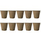 50 Pack ROund Fiber Pot 6X6Cm Seedling Pot Starter Pots Kits Gardening Pot For Seeds Plants