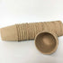 50 Pack ROund Fiber Pot 6X6Cm Seedling Pot Starter Pots Kits Gardening Pot For Seeds Plants
