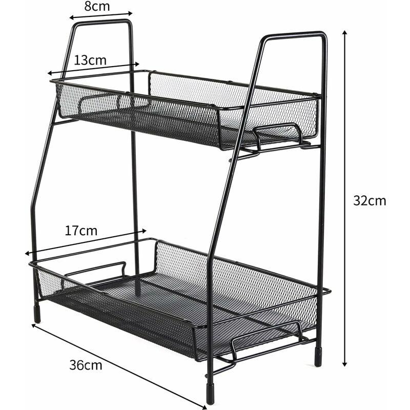 Spice Rack 2 Layer Metal Spice Rack Large Vertical Spice Rack