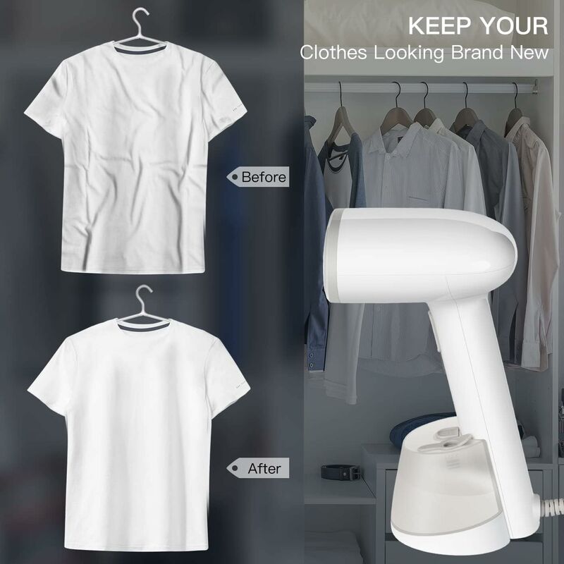 Portable Travel Vertical Steamer, 230Ml, 1200W Handy Steam Iron Fast Heat-Up, 18G/Min Steam, For Clothes, Curtains,