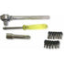 50 pcs 1/4" 3/8" Socket Wrench Set With Reversible Ratchet Handle Drive 12 pcs Hexagon Screw Bits With Case