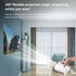 HY300PRO Mini Projector with WiFi and Bluetooth, Portable Projector 720p Support, Auto Keystone, 180 Degree Rotation, Smart Proyector for Home Outdoor