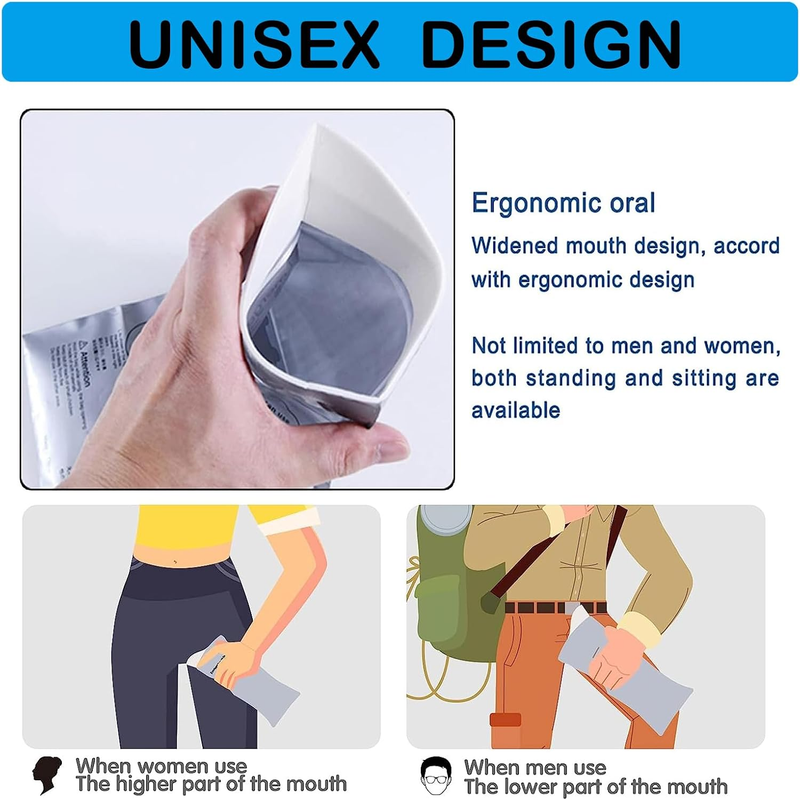 Disposable Emergency Urinal Bag, 8 Pack Portable Camping Pee Bags, Travel Pee Bags, Traffic Jam Emergency Portable Urine Bag, Vomit Bags, for Men Women Kids Children Patient