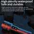 Rechargeable LED Flashlight - Military Flashlight - 5000 lumens - 26650 rechargeable battery - 6 modes - Power bank function - IP67 waterproof - Battery-powered flashlight