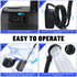 Portable Camping Shower - 6000mAh Rechargeable Shower Pump - With Smart LED Display - 4 Spray Modes - IPX7 Waterproof Outdoor Shower - For Hiking, Travel, Car, Pets - Black