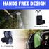 Portable Camping Shower - 6000mAh Rechargeable Shower Pump - With Smart LED Display - 4 Spray Modes - IPX7 Waterproof Outdoor Shower - For Hiking, Travel, Car, Pets - Black